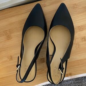 Elegant Black Slingback Women's Shoes
